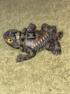 Multicolor Decorative Frog Jon Anderson art